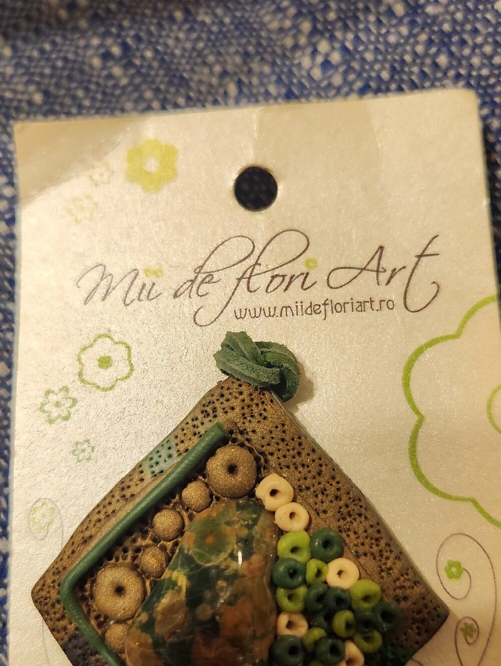 🚨Mii De Flori Art Pendant & Earrings Set - Picture 2 of 5